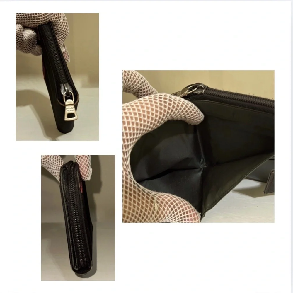 PRADA Nylon Small Wallet, Authentic, Unisex. GUC
